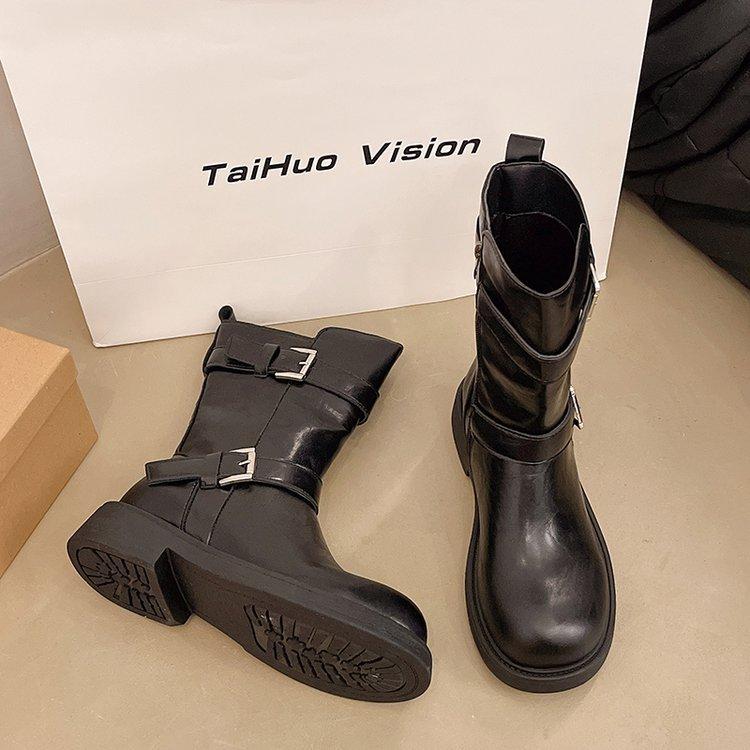 Autumn new popular casual versatile soft-soled temperament short boots thin thick-soled lightweight fashion women's boots Martin boots