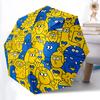 1pc Illustration Art Automatic Open/close Umbrella, 8-Rib Sturdy Structure, Auto Folding/Opening, Portable Travel Umbrella for Women,205