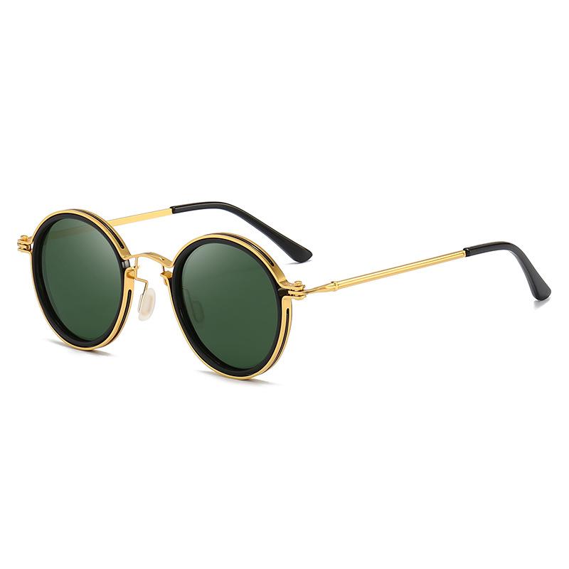 Latest Classic Vintage Sunglasses Men Round Vintage Retro UV400 Sun Eyeglasses High Quality Alloy Glasses Driving Fishing Sunglass