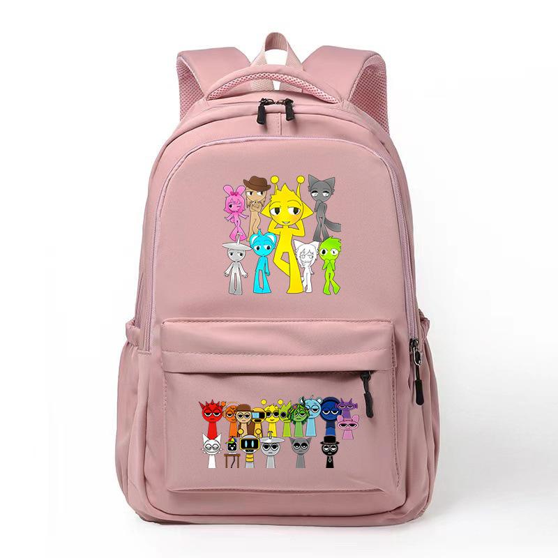 Hot Sale Junior High School High School Students Large Capacity Backpack Cartoon Peripheral School Bag College Style Campus Leisure Backpack