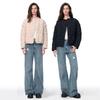 Jinyujie Women's Ruffle Collar Lightweight 90% Duck Down Short Jacket