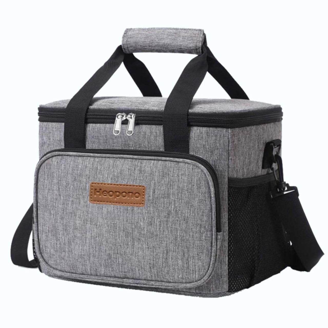 

Soft Cooler Large Insulated Sports 2WAY Thermal Insulated Cooler Shoulder Handheld Box, Capacity, 15L, Bag, Outdoor, Foldable, Leisure, Day, Box, сірий колір