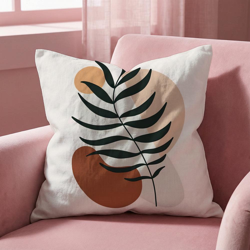 Trend Rustic Geometric Floral Cushion Cover Multi-Scene Pillow Cover for Home & Car - Reversible, Soft & Durable for Daily Use