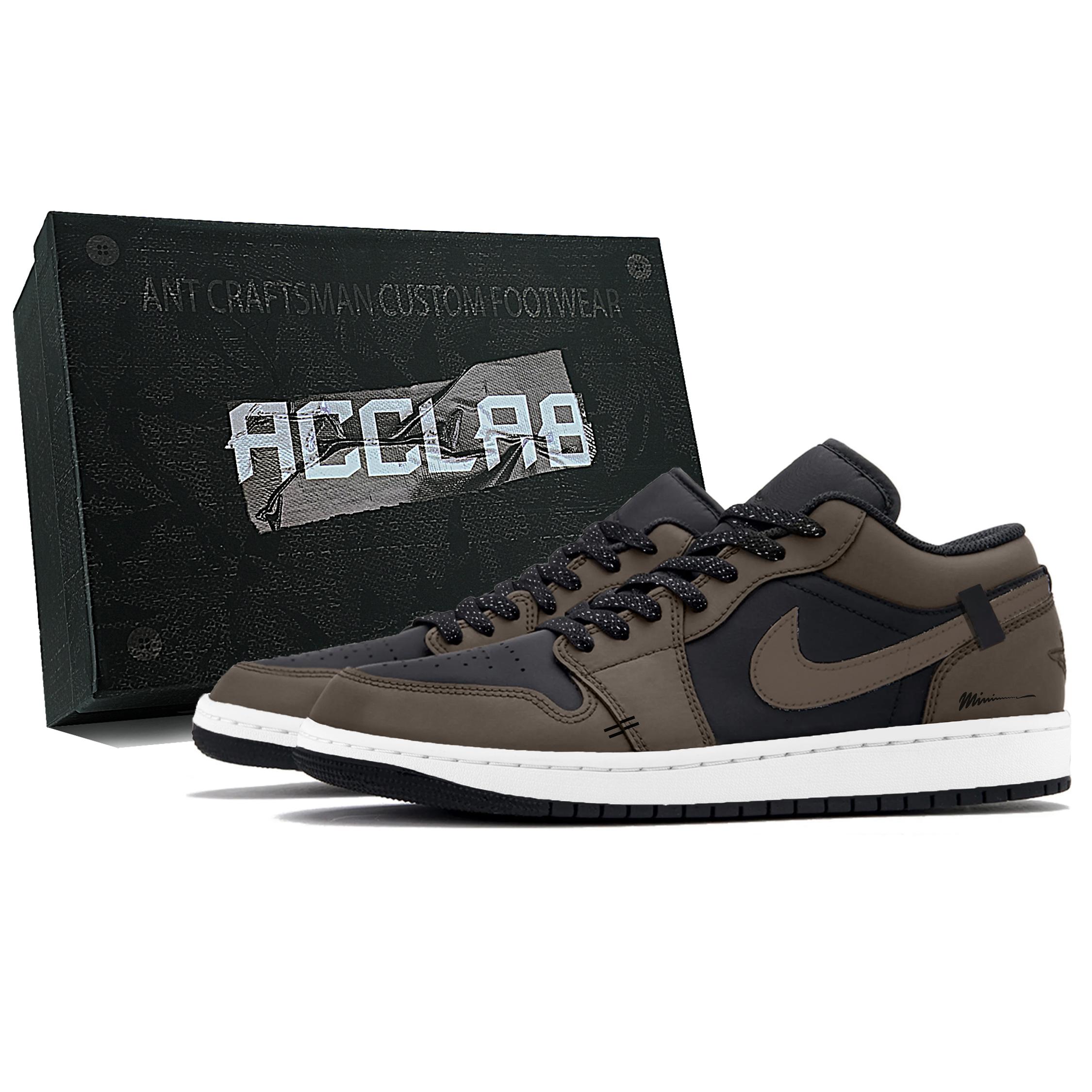 

Jordan Air Jordan 1 Abrasion Resistant Low top Vintage Basketball Shoes Unisex Mocha 553558-040(Team973--) 40