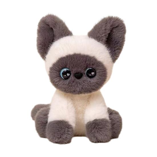 

Realistic Cat Doll Siamese Calico Cat Plush Toy Soft Stuffed Animal Cute Desk Buddy And Emotional Support Gift E