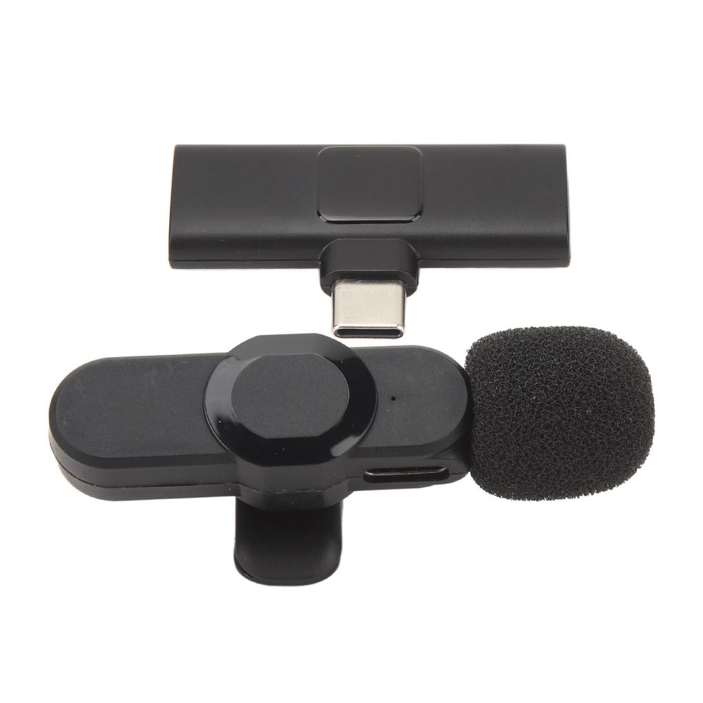Wireless Lavalier Lapel Microphone Noise Reduction Mini Clip On Microphone Live Streaming Equipment