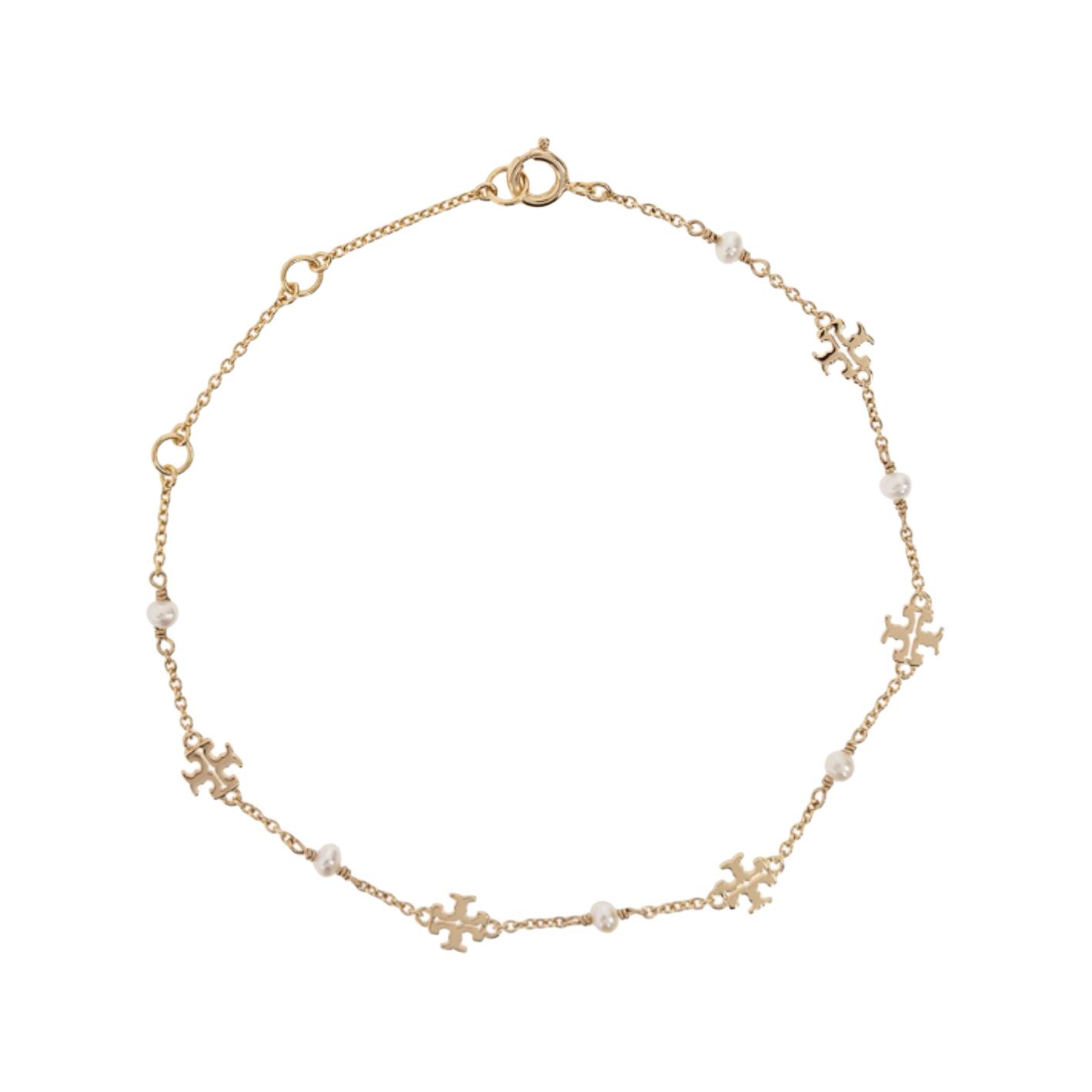 Tory Burch Kira Chain Brass Bracelet Women bracelets Gold 136788-137 Gold,F