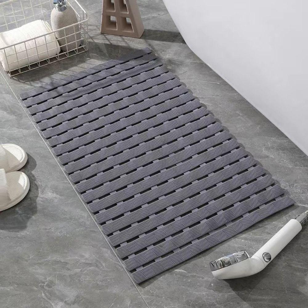Anti-drop Anti-slip Floor Mat Draining Hole Shower Foot Scrubber Bathroom Foot Pedal Washroom