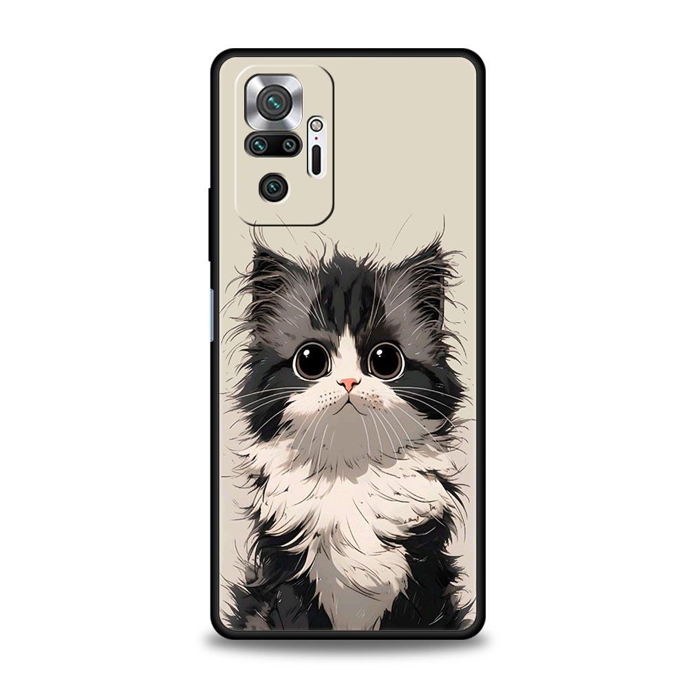 Daily Life of Cute Cats Phone Case For Xiaomi Redmi Note 14 13 5G 10 11 12 Pro Plus 4G 14C 13C 12C 10C Black Cover