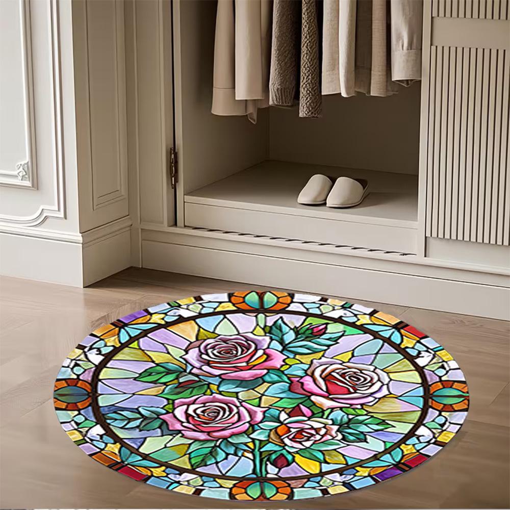 1pc home carpet colorful tulip design rug non slip office decor gift living room bedroom