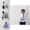 Stylish Checkered Pattern Kids Backpack For Boys And Girls Featuring Cheerful Face Design