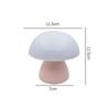 Mushroom LED Table Lamp Touch Dimming USB Charging Night Light for Bedroom/Desk/Coffee Bar Decorative Ambient Night Lighting