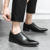 Men's Large Slip-On Leather Loafers - Formal & Casual Wedding Groom Shoes