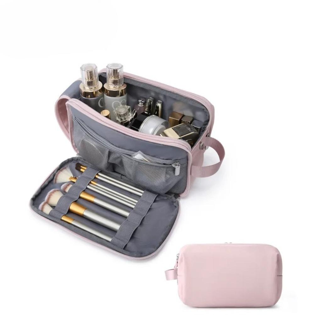 Large Capacity Makeup Bag Multifunction Pvc Waterproof Makeup Organizer Travel Pouch Household Makeup Bag Travel Essentials