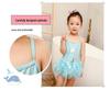 Korean Style Cartoon Girls' Quick-Dry Two-Piece Swimsuit for Kids