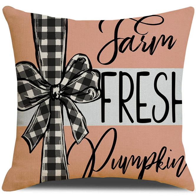 New Autumn Plant and Flower Pillowcase Thanksgiving Home Sofa Cushion Cover Linen Pillow