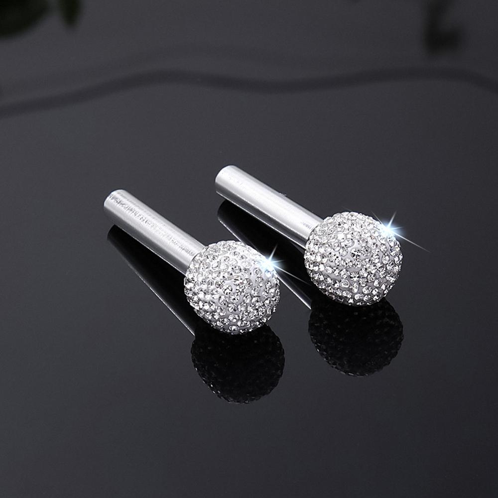 Car Door Pin Lock Knob Pull Pins Aluminum Alloy Car Door Handle Diamond Bling Security Car Door Latch Lock Pin Car Accessories
