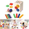 Wooden Early Education Cognitive Toy With Matching Sensory Blocks For Toddlers