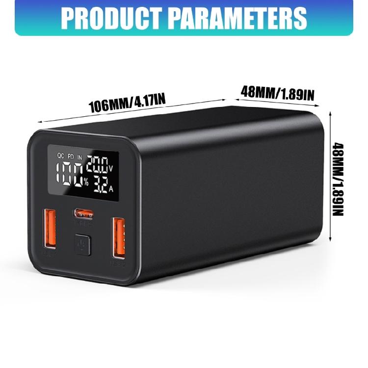 Multifunktionales 100W Hochleistungs-Mobil-Netzteil Gehäuse-Set mit Digital-LED-Anzeige Praktische Mobile Batteriebox