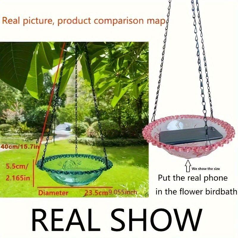 BirdFeeder Outdoor Bird Feeder for Balcony Garden, Hanging Hummingbird Feeder for Garden and Courtyard