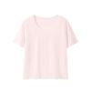 Cotton Blend T Shirt For Women With Color Block Piping Casual Summer Wear