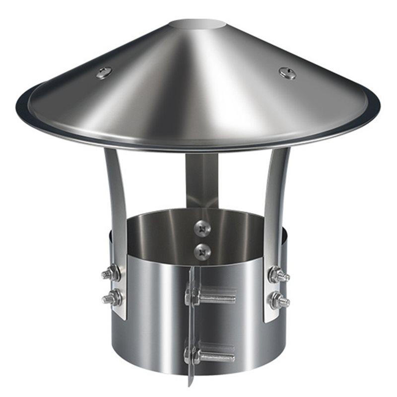 A74E-For Stove Pipe Compatible Stainless Steel Exhaust Hood-Ventilated Rain Cap For Chimney Systems