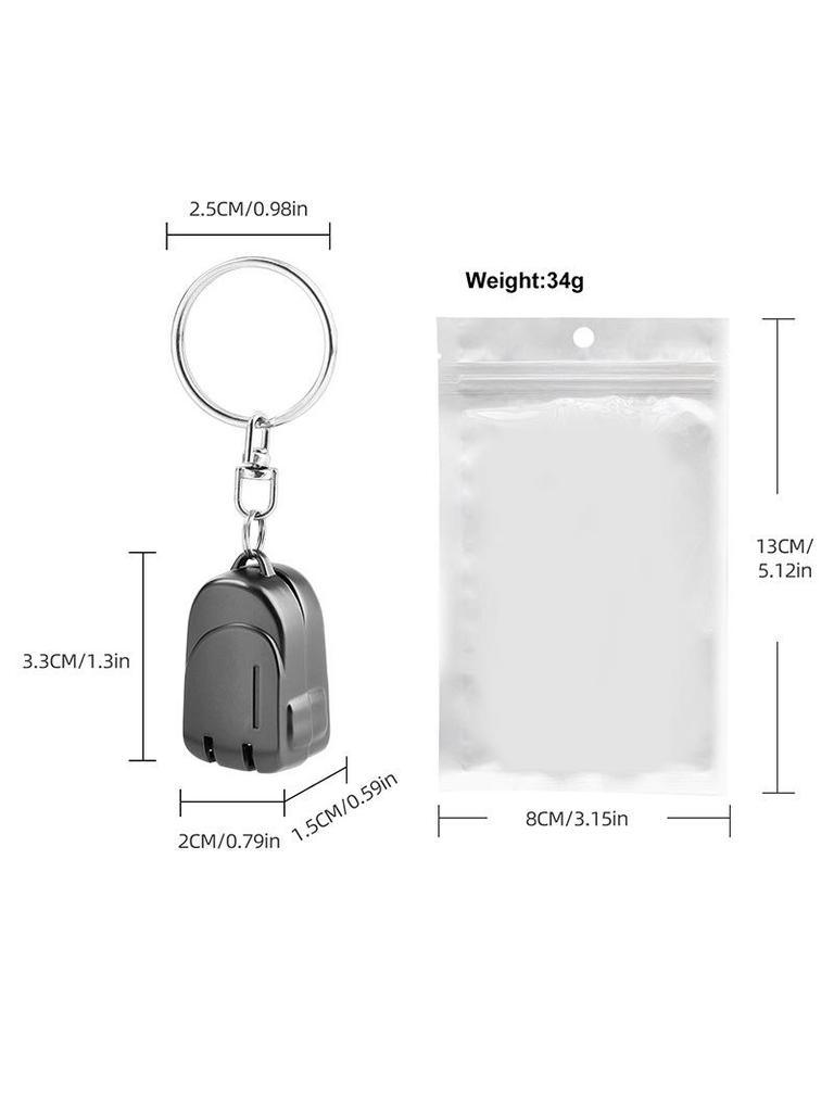 Compact Folding Nail Clippers Keychain - Single Pack Household Mini Set