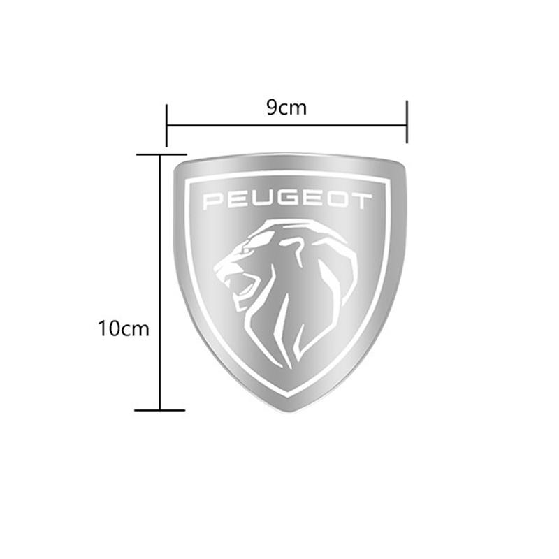 

Stainless Steel Car Rear Sticker Front Emblem Steering Wheel Logo for Peugeot Lion Badge 308 3008 2008 306 307 408 407 5008 508