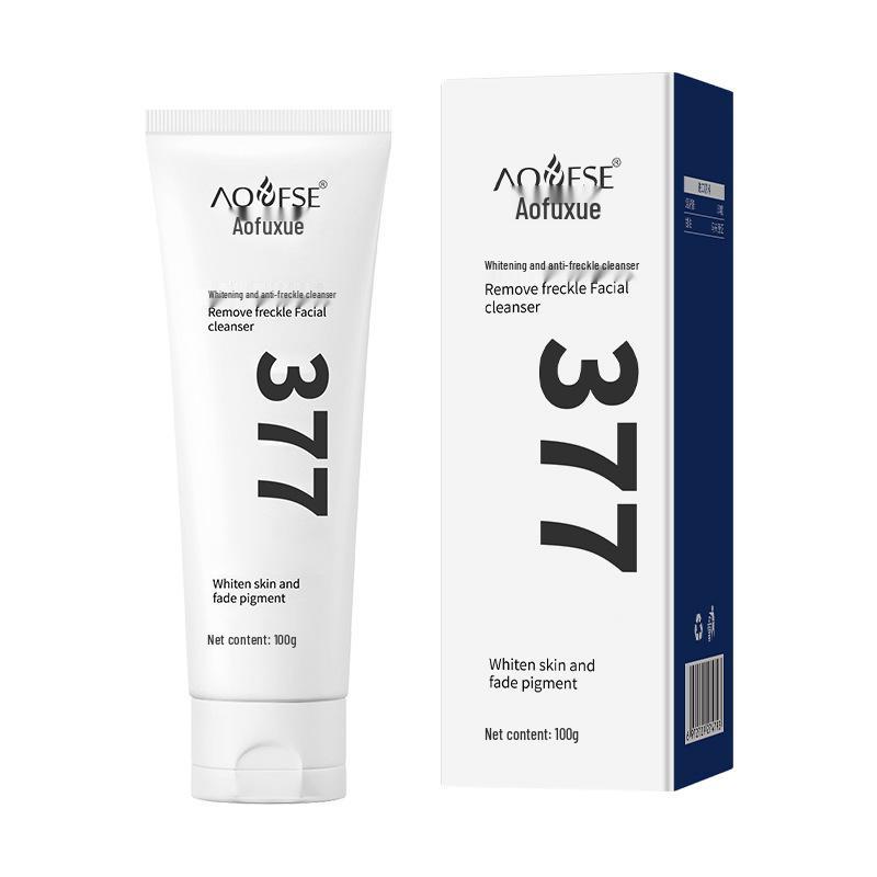 

377 Осветляющий крем для удаления веснушек: Увлажняющее очищающее средство с аминокислотами для женщин - Отбеливает, удаляет черные точки, осветляет тон кожи.