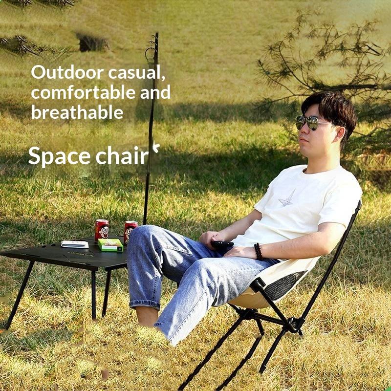 Compact Foldable Beach Chair with Carry Bag Lightweight Camping Seat for Outdoor Fishing Hiking Picnic Backpacking