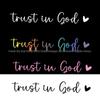 Cross Trust in God Decorative Mirror and Handle Accessories for Car and Home