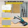 31 Inch Tile Cutter Single Rail Manual Tile Cutter 3/5 In Cap w/Precise Laser Positioning Manual Tile Cutter Tools for Precision Cutting