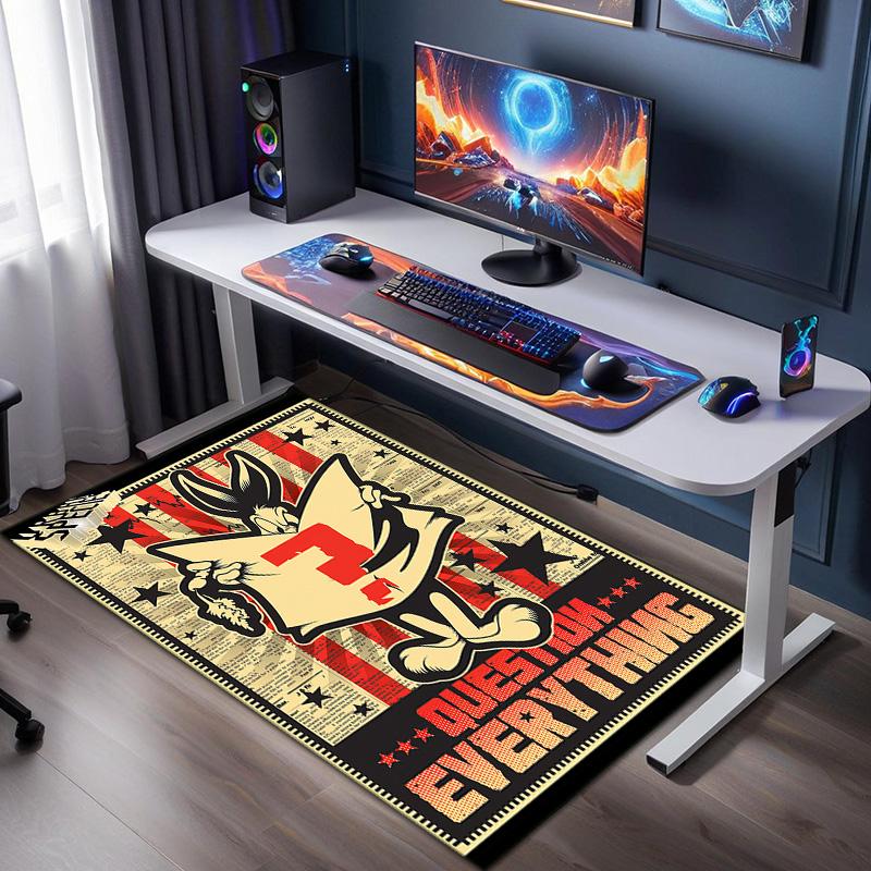 Rabbit Question Carpets Suitable Room Office Bedroom Door Mats Birthday Gifts Holiday Gifts Carpet Suitable For All Seasons