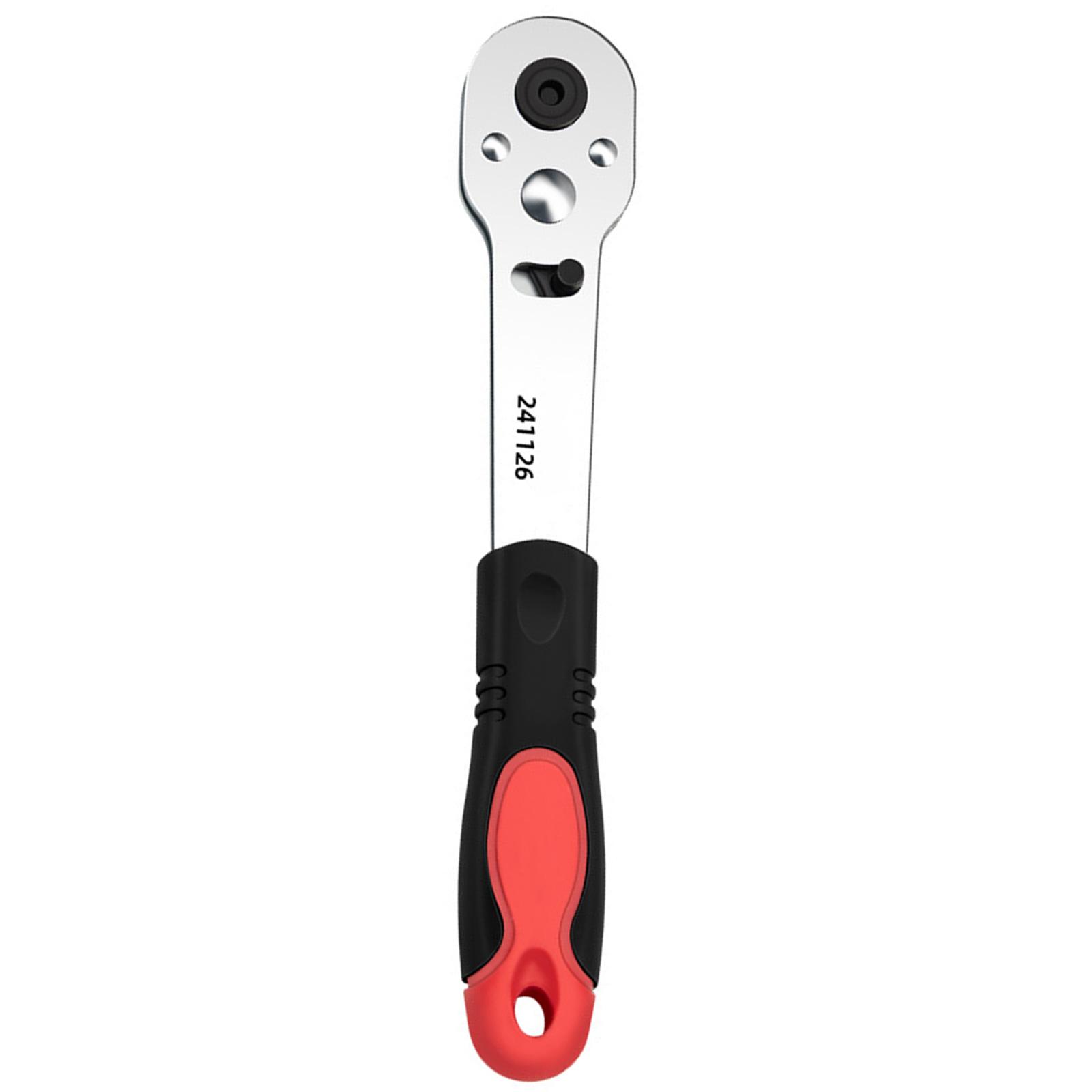 

Portable Ratchet Wrench 1/4inch Drive Socket Screwdriver Bit Driver Quick Releases Ratchet Wrench Repair Hand Tool 1