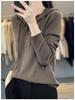 Spring & Autumn Wool Hoodie: Casual, Lazy-Style Knitted Sweater, Slimming Button-Up, Versatile for Women