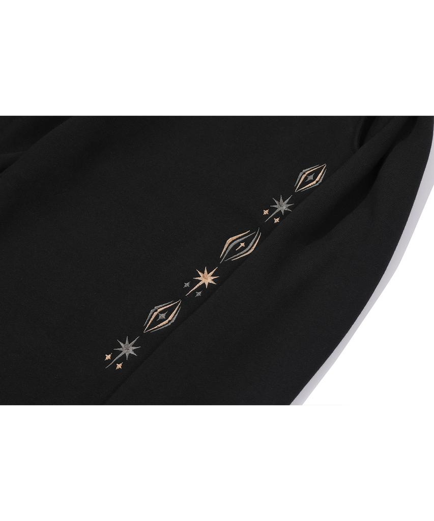 CPGN STUDIO Sleeve Star Curved Sweatpants Black