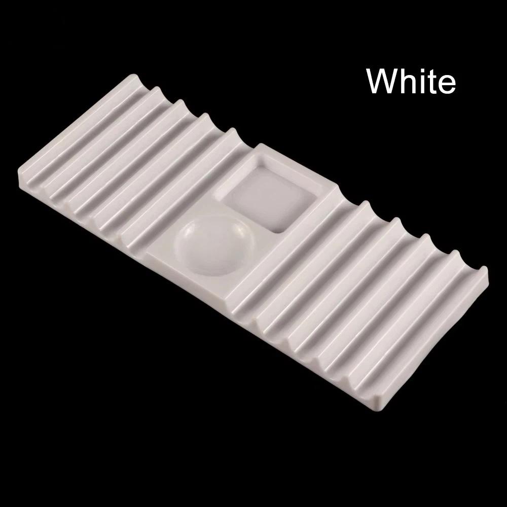 Multi-purpose Dual Form Holder 10-Compartment with Color Palette Nail Art Tools Holder Nail Brush Holder for Nail Art Painting