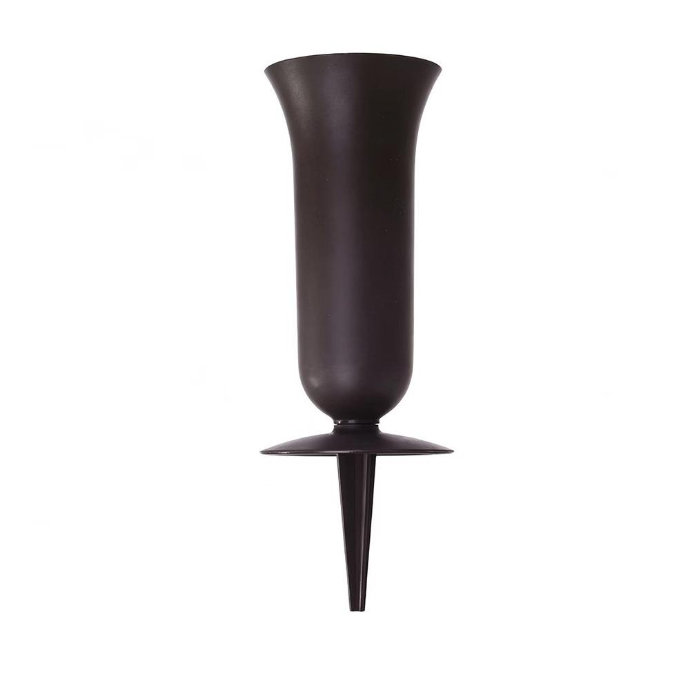 

Black White Grave Flower Vase with Spikes Floral Vase Holder New Cemetery Vase Outdoor чорний