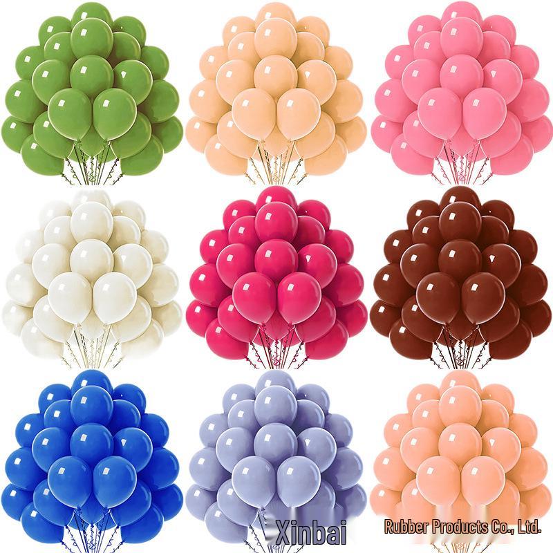 10palcová retro makronková balónková sada na párty, svatbu, narozeninovou dekoraci
