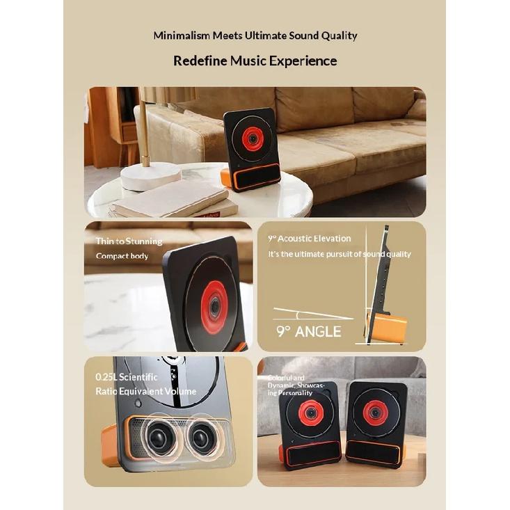 Portable CD Player Wireless Bluetooth Music Player Rechargeable Music Album CD DISC Player Home CD Machine with Remote Control