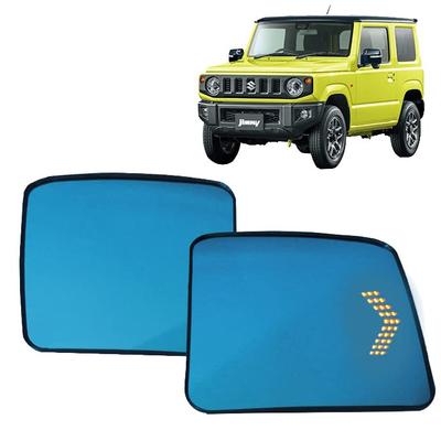 Jimny OEM Replacement Mirrors with LED Sequential Turn Signals and Blue Mirror Lenses JB64/JB74 (Heated Mirrors)