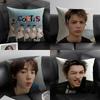 C-Cortis Korean Group Cushion Cover Natural Linen Organic Fabric Double-Sided Printing Sofa Home Decor Gift Pillow Case