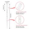 100Pcs Laboratory Pipette 5ml Plastic Disposable Graduated Container Liquid Dropper Equipment Straw Makeup Tools