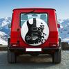 1pc, Universal 14-17 Inch Dark Raven Guitar Tire Cover, Compatible with Off-Road Vehicles, Performance SUVs, and Rugged Cars, Embodying a Dark Rock Ae