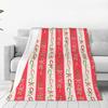 Custom Merry Christmas Wallpaper Blanket 3D Printed Soft Flannel Fleece Warm Throw Blankets For Office Bedroom Sofa Quilt