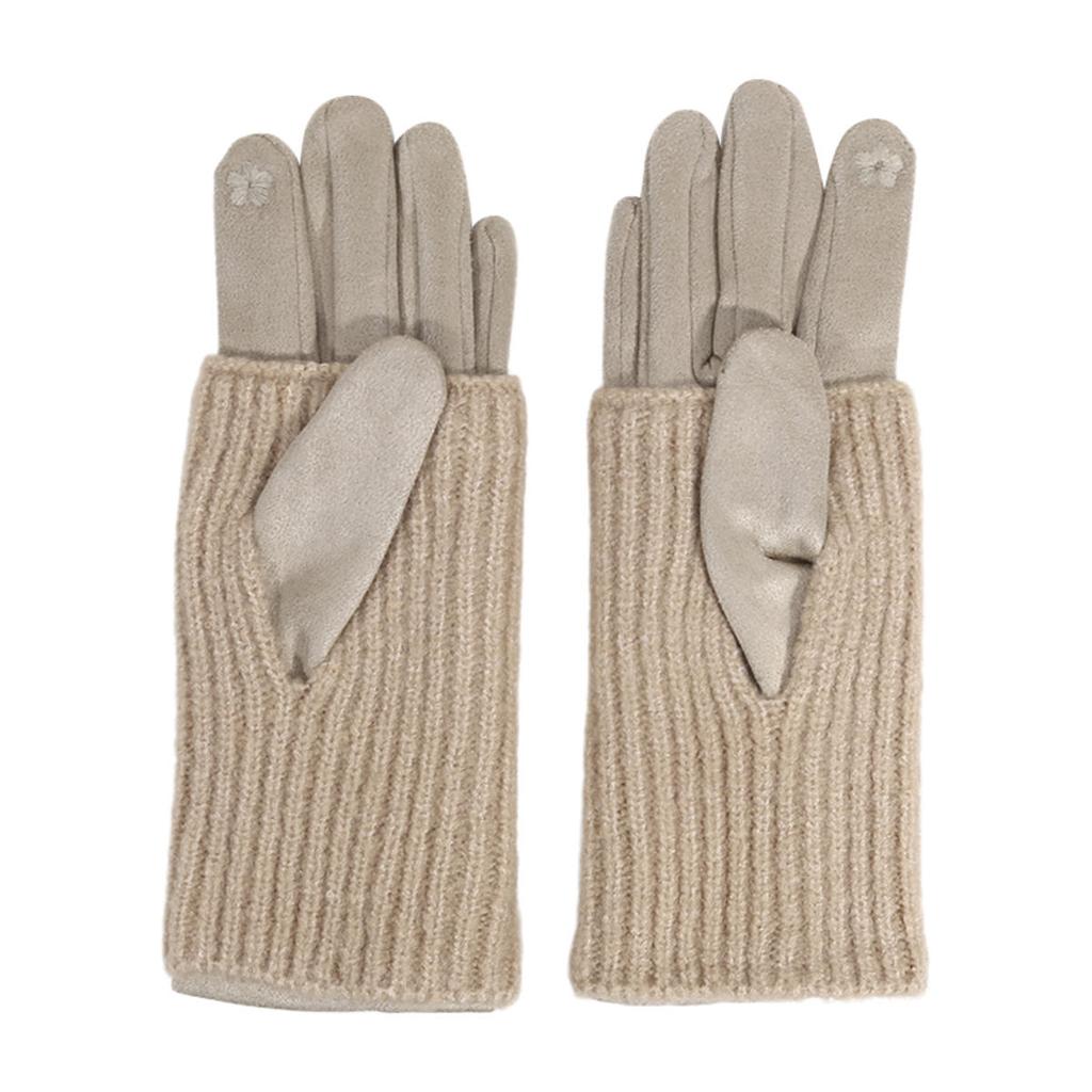 3 Ways To Wear Removable Knitted Gloves Women Winter Keep Warm Touch Screen Fashion Elegant Soft Thickened Prevent Cold Gloves