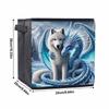 The Fox and The Dragon 5D Diamond Painting Storage Basket Full Round Drill Mosaic Diamond Embroidery Cross Stitch Kits Home Decor Home Decor