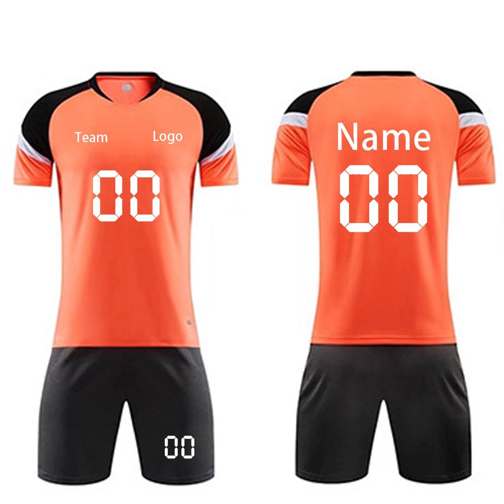 Men's Breathable Quick-Dry Soccer Jersey and Shorts Set Athletic Training Sportswear for Football Enthusiasts