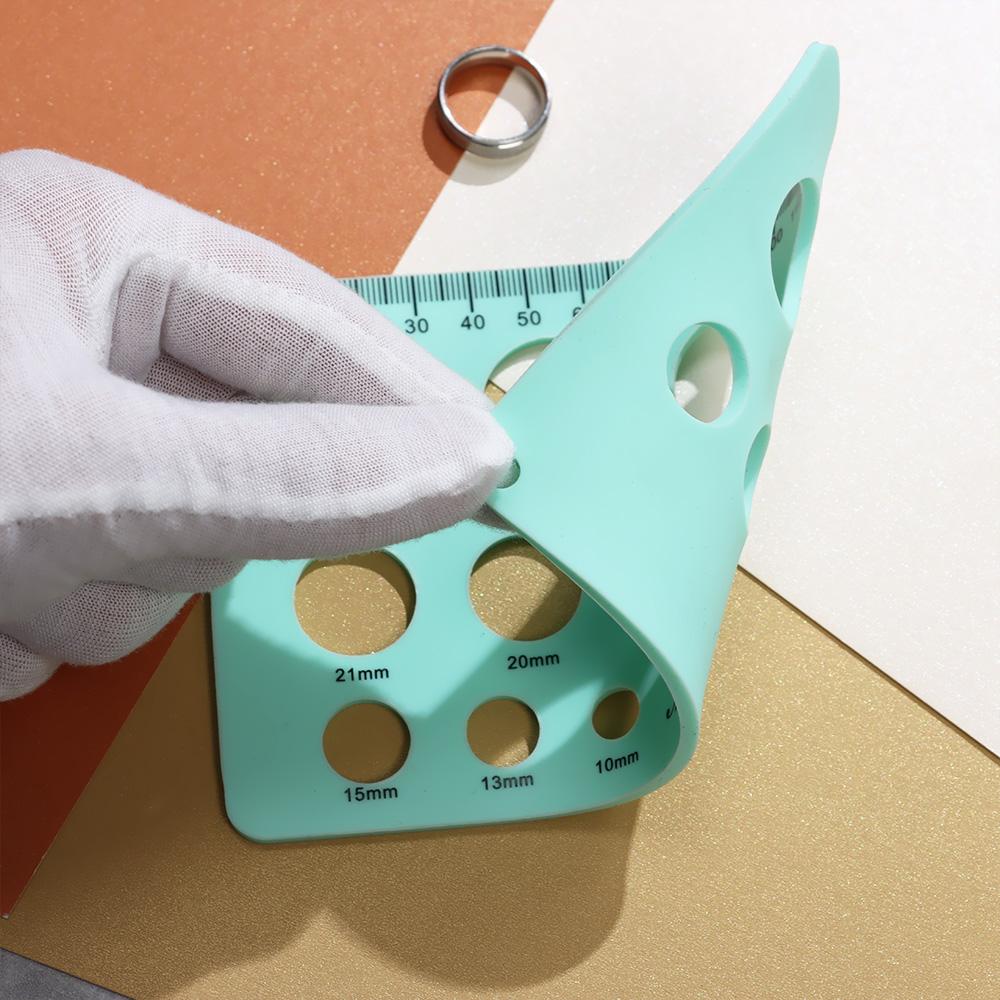 Durable Silicone Size Measure Flange Sizing Tools Nipple Ruler Breast Pump Measurement Tool