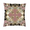 Golden Lion And Damask Ornament Luxury Throw Pillow Cover Decoration Baroque Cushions for Sofa